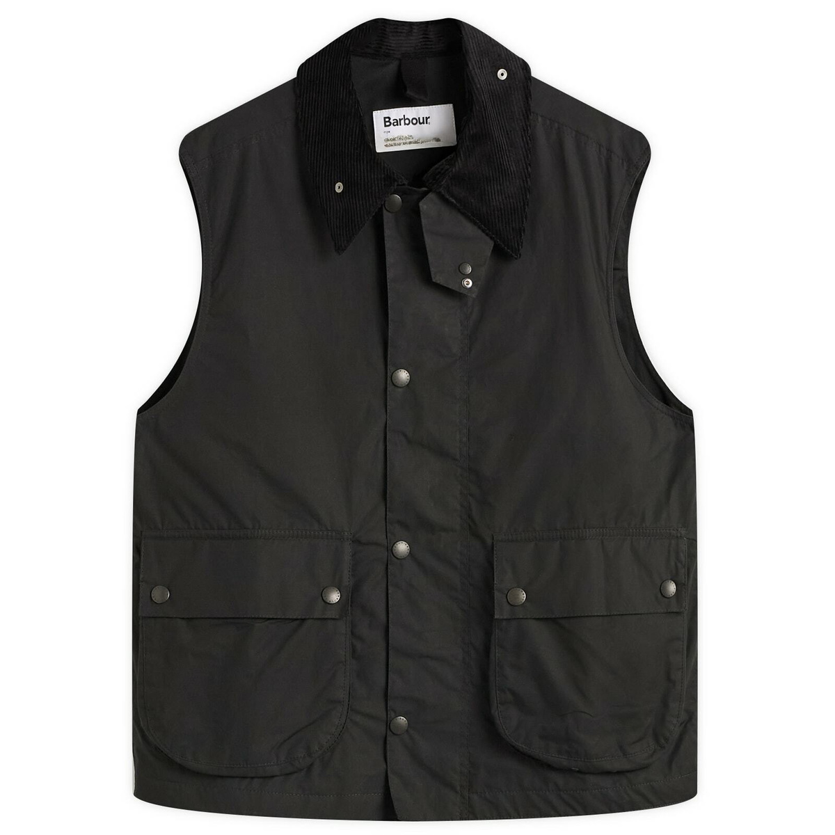 Barbour Men's x Baracuta Wax Gilet in Black Barbour