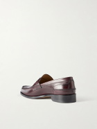 Mr P. - Split-Toe Leather Penny Loafers - Burgundy