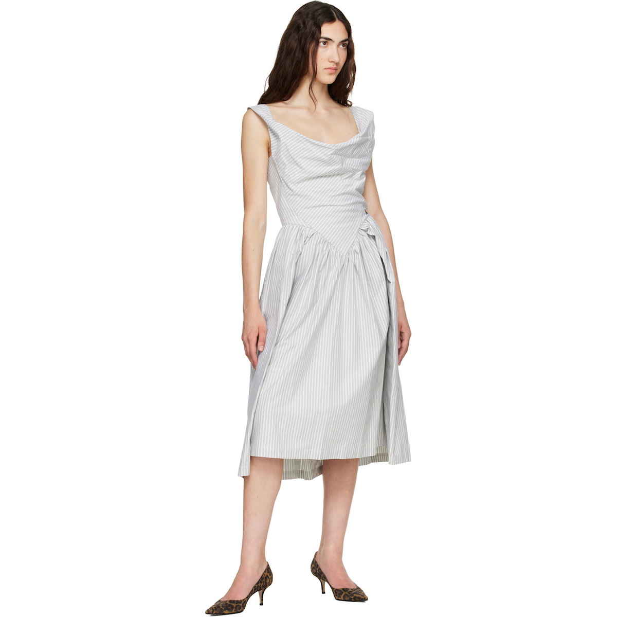 Vivienne Westwood Gray Sunday Midi Dress