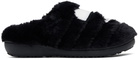 BAPE Black SUBU Edition Ape Head Puffer Slippers