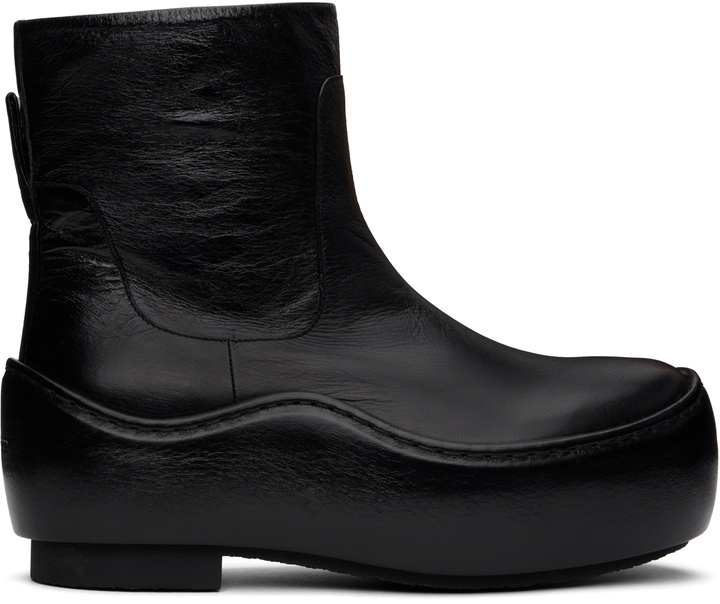 Photo: Jil Sander Black Ankle Boots