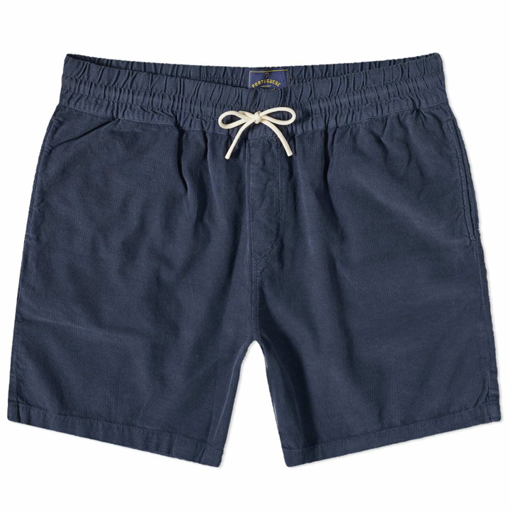 Photo: Portuguese Flannel Men's Cord Shorts in Navy