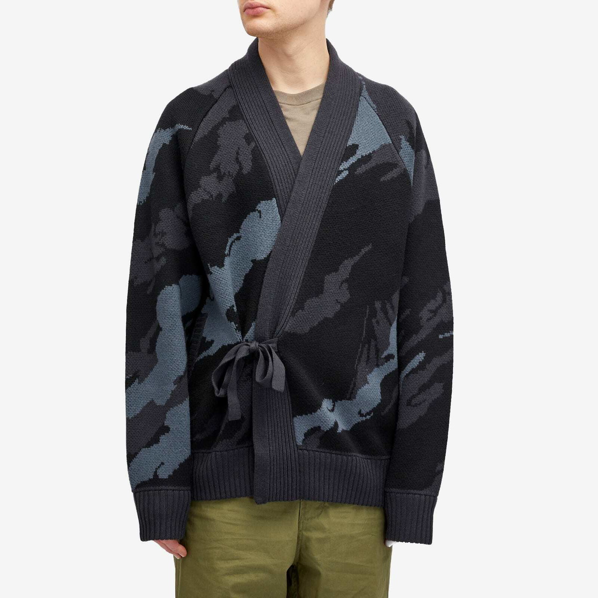 Maharishi Men's Camo Kimono Jacket in Night