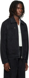 Casablanca Black Monogram Denim Jacket