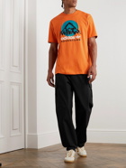 adidas Originals - Adventure Logo-Print Cotton-Jersey T-Shirt - Orange