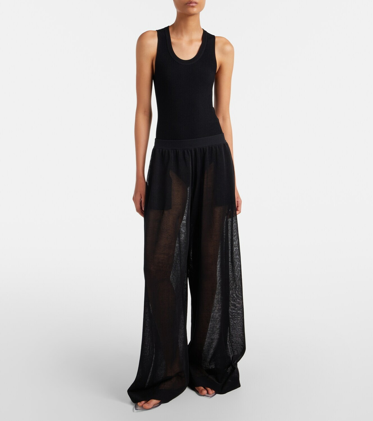 Alaïa Ribbed-knit bodysuit