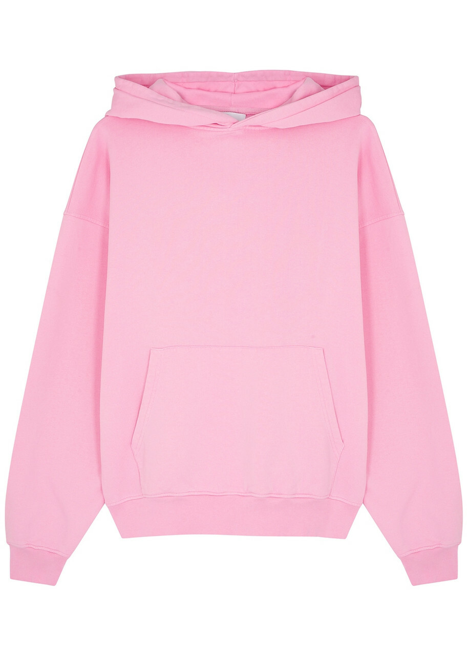 Colorful Standard Hooded Cotton Sweatshirt Light Pink