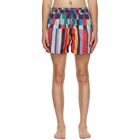 Paul Smith Multicolor Stripe Print Swim Shorts
