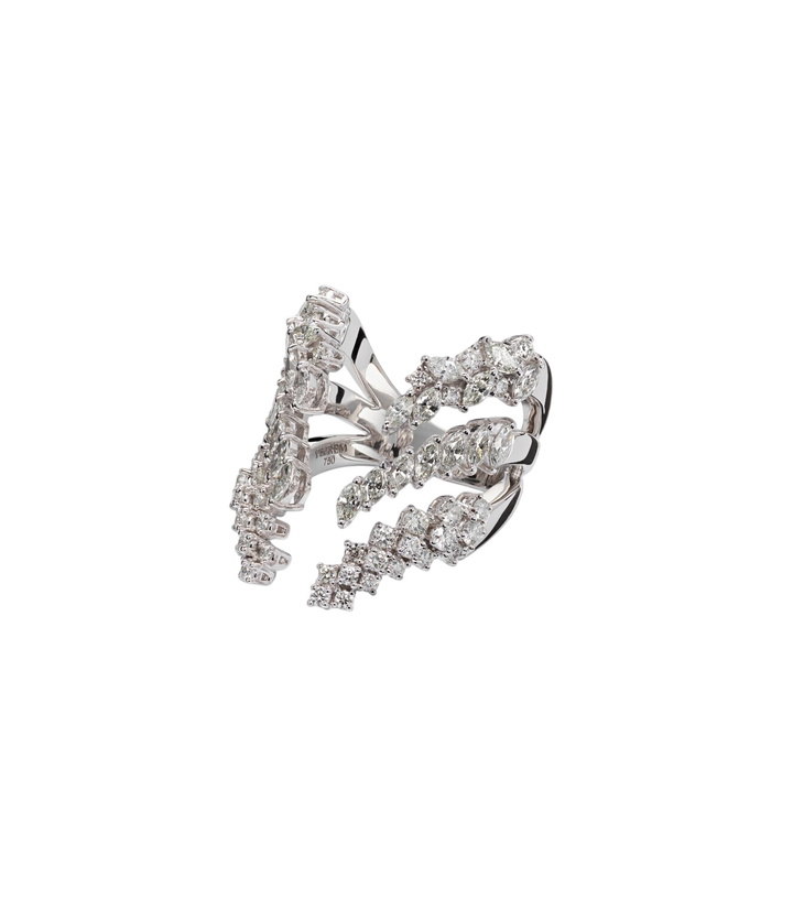 Photo: Yeprem Y-Not 18kt white gold ring with diamonds