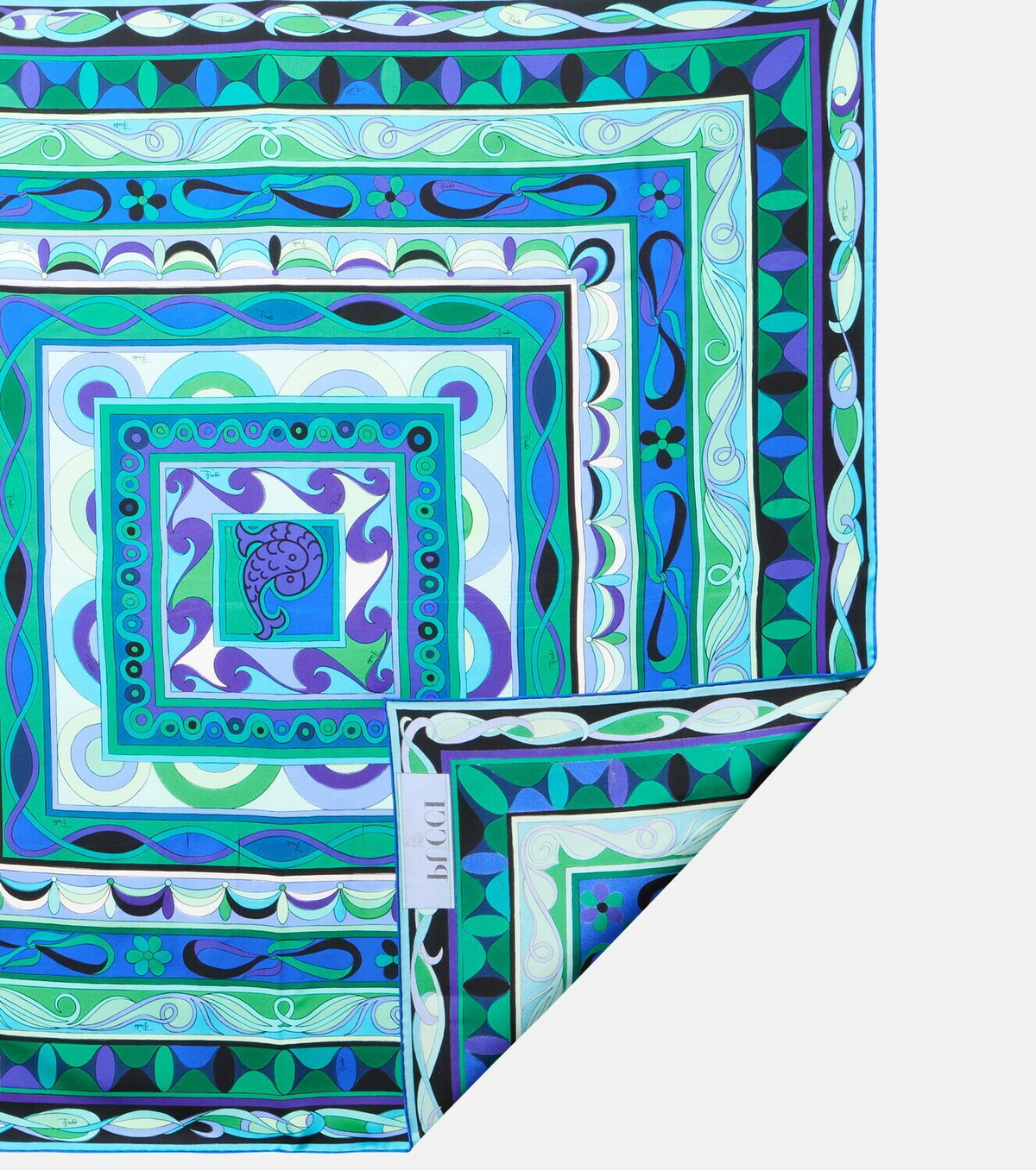 Pucci Printed silk twill scarf