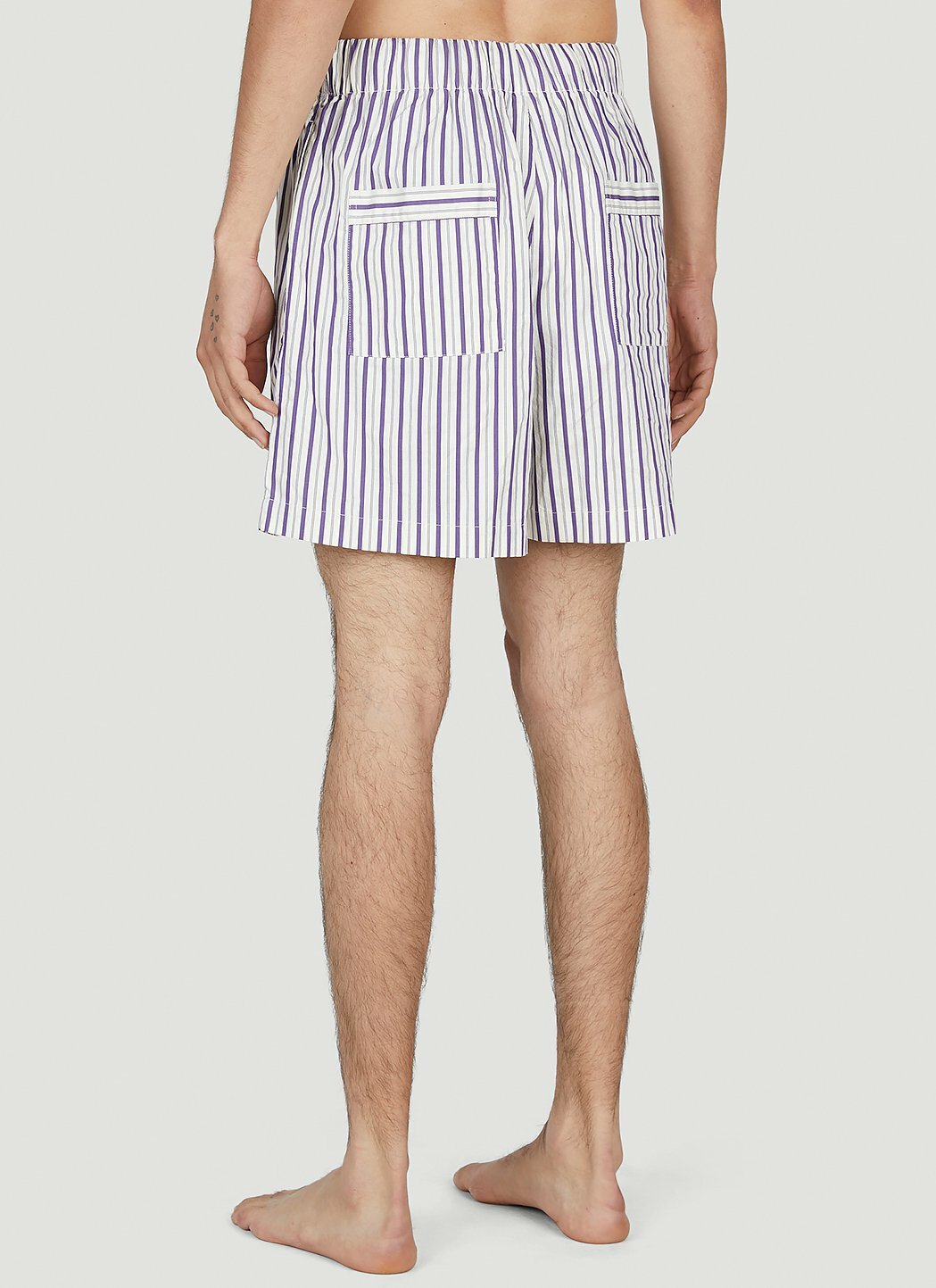 Tekla Lido Stripe Sleep Shorts