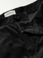 Oliver Spencer - Orsman Wide-Leg Cotton-Blend Corduroy Trousers - Gray