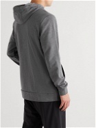 Nike Training - Dri-FIT Cotton-Blend Jersey Zip-Up Training Hoodie - Gray
