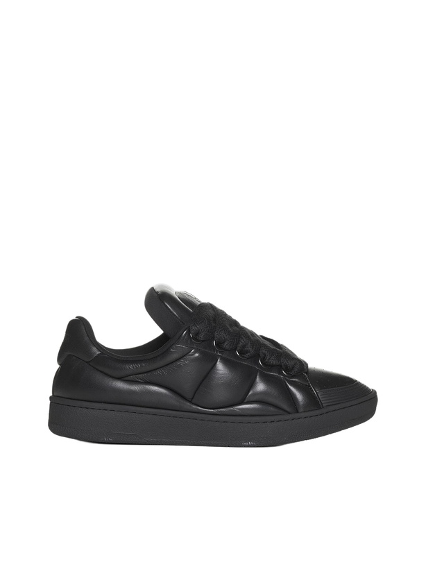 Photo: Lanvin Curb Xl Low-top Leather Sneakers