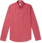 J.Crew - Slim-Fit Button-Down Collar Printed Stretch-Cotton Shirt - Red