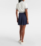 Tory Sport Logo ruffled miniskirt