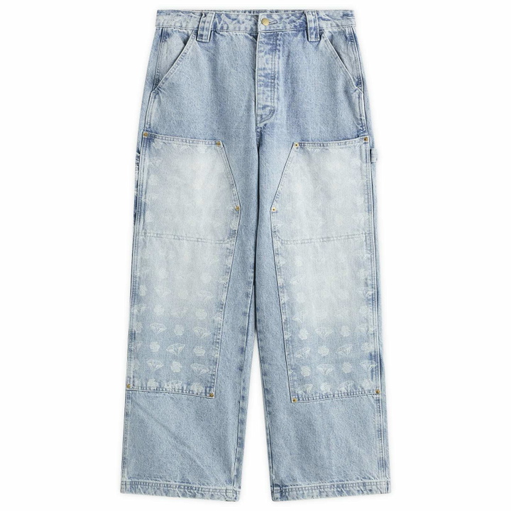 Photo: Billionaire Boys Club Men's Diamonds & Dollars Denim Pant in Light Wash Blue