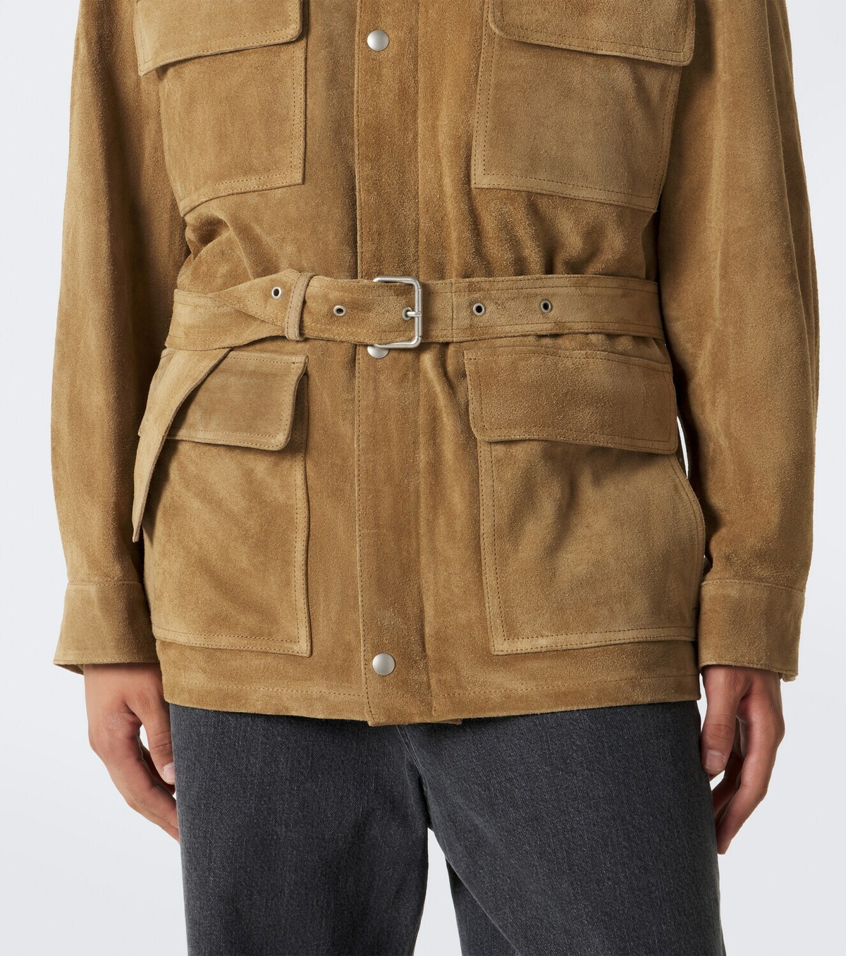 Arma Doran belted suede jacket