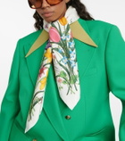 Gucci Floral silk scarf