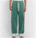 Gucci - Webbing-Trimmed Shell and Washed-Cotton Track Pants - Green