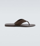 The Row Dan suede thong sandals