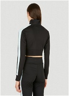 T7 Cropped Track Top in Black
