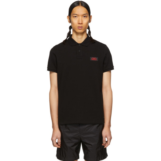 Photo: Moncler Black Piping Polo