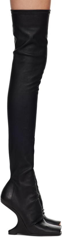 Photo: Rick Owens Lilies Black Porterville Cantilever 11 Tall Boots