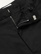 Loewe - Straight-Leg Cotton-Blend Gabardine Cargo Trousers - Black