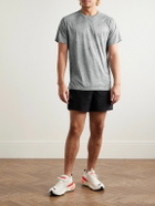 NIKE RUNNING - Stride Dri-FIT ADV Mesh T-Shirt - Gray