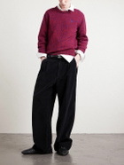 CELINE - Wool and Cashmere-Blend Sweater - Burgundy