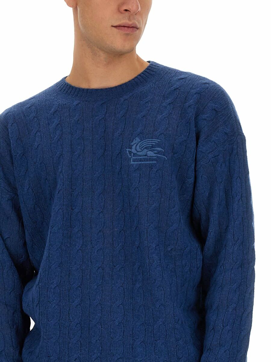 Etro Men Polo Shirt With Pegasus Embroidery
