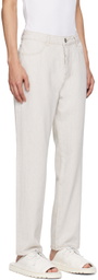 Róhe Beige Straight-Leg Jeans