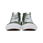 Vans Green Leather Check Reissue VI Sk8-Hi Sneakers