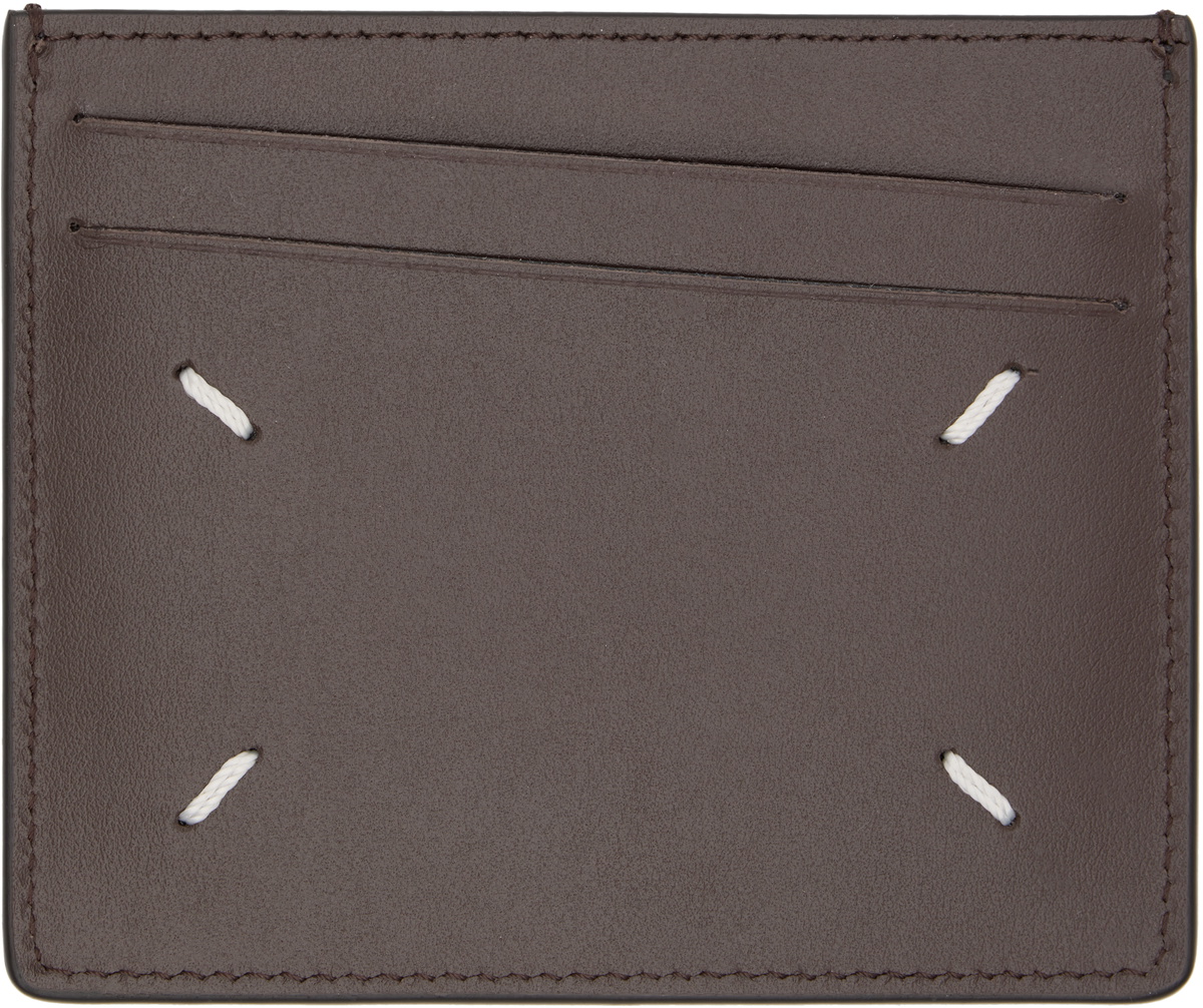 Maison Margiela Brown Slim Card Holder
