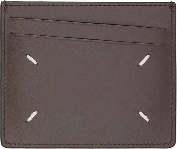 Photo: Maison Margiela Brown Slim Card Holder