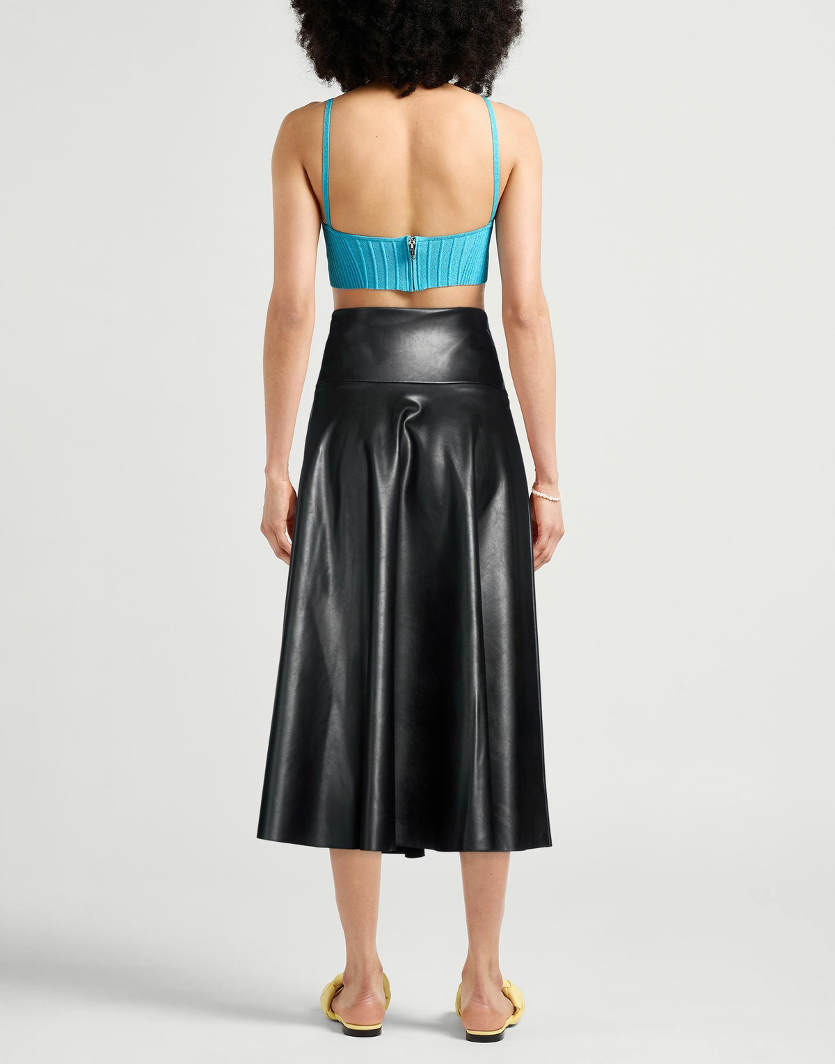 Norma Kamali Womens Midi skirt in Black