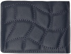 Dime Navy Quilted Bifold Wallet