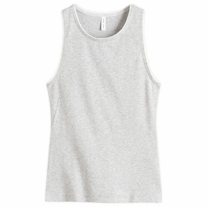 Photo: Samsøe Samsøe Women's Sajune Tank Top in Light Grey Mel.