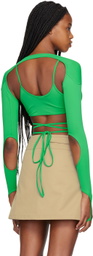 BONBOM Green Karina Long Sleeve T-Shirt