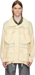 RANRA Yellow Explorer Silk Ripstop Long Hoodie Jacket