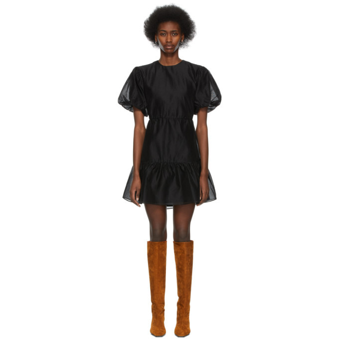 SIR. Black Open Back Amerie Mini Dress SIR.