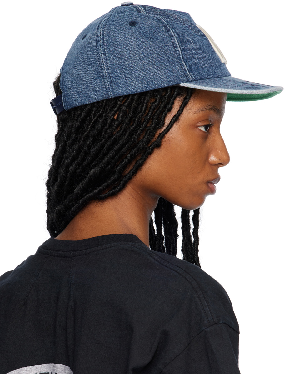 Rhude Indigo Logo Denim Cap