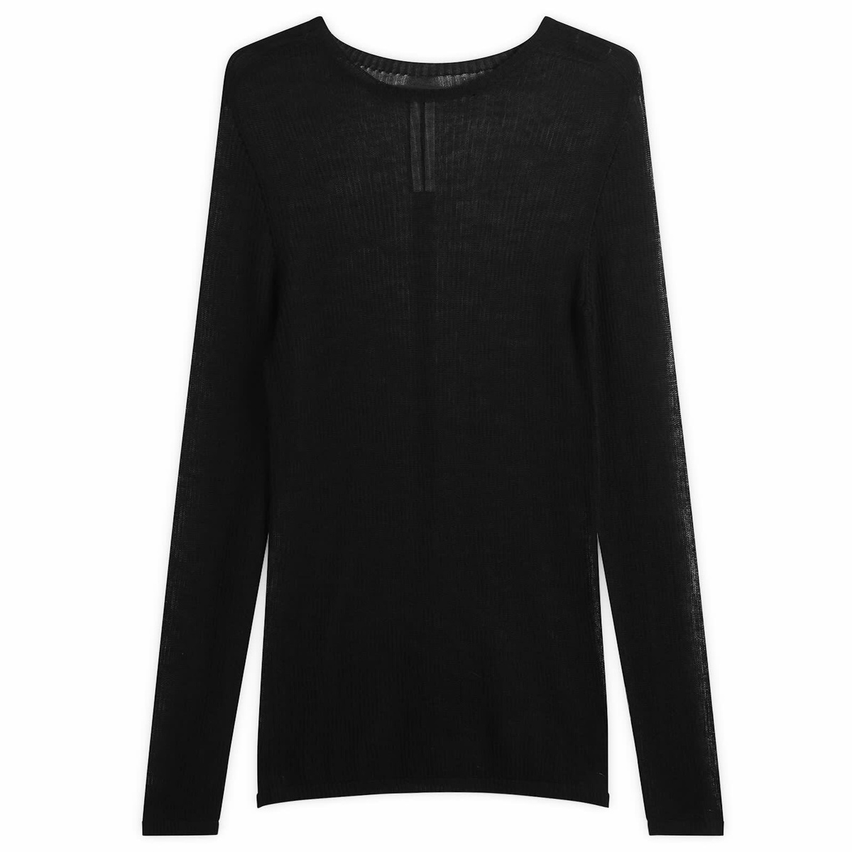 Rick Owens Men's Fine Knit Dennis Sheer Top in Black