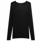 Rick Owens Men's Fine Knit Dennis Sheer Top in Black