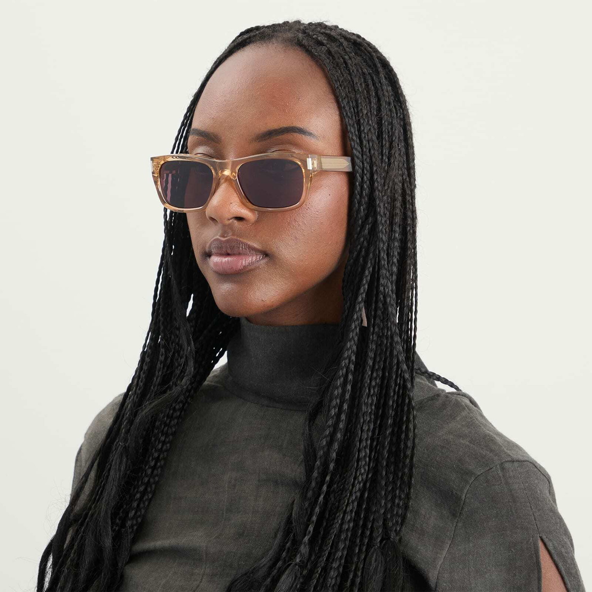 Saint Laurent Sunglasses Saint Laurent SL 83 Sunglasses in Yellow/Violet 