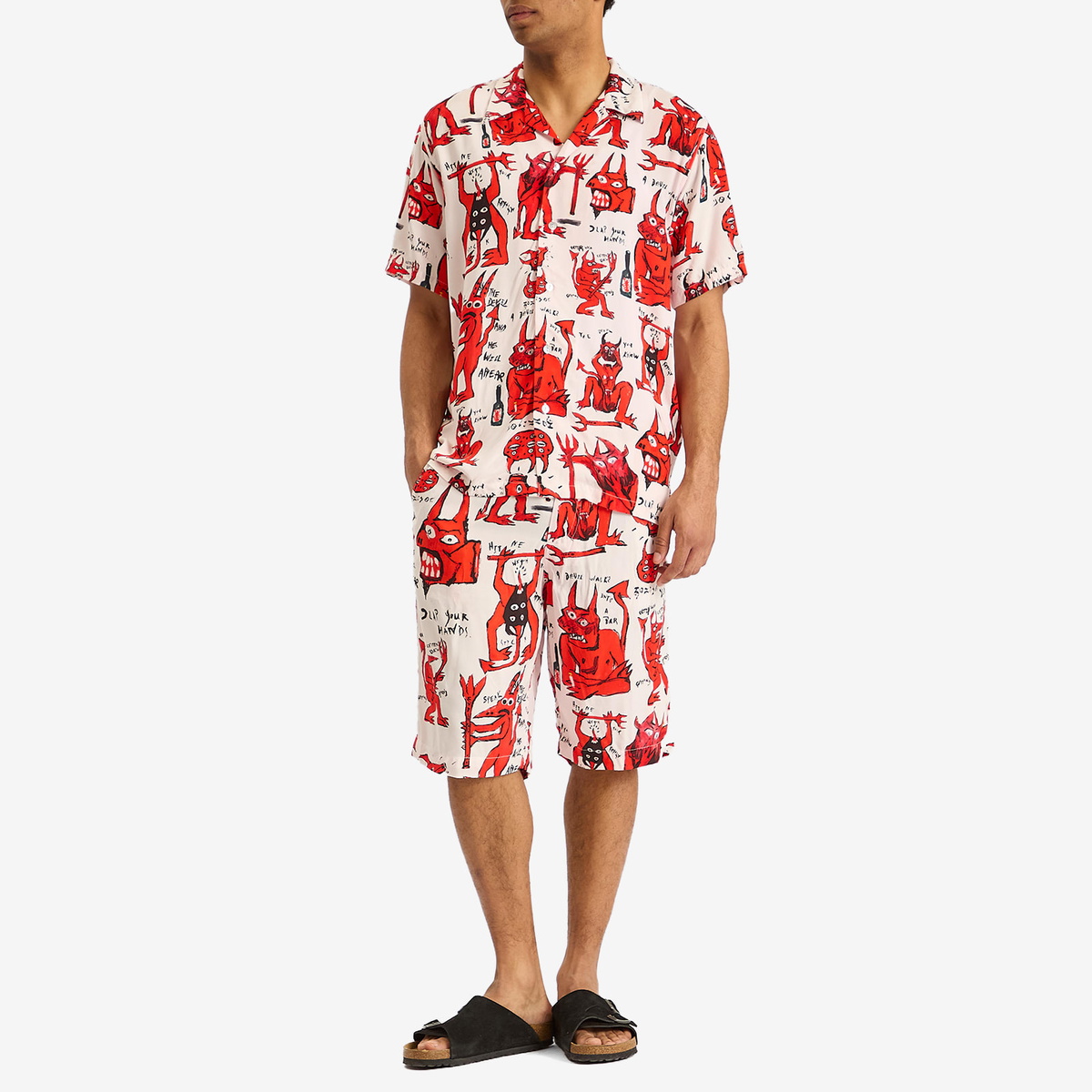Endless Joy Men's Devil Vacation Shirt in White