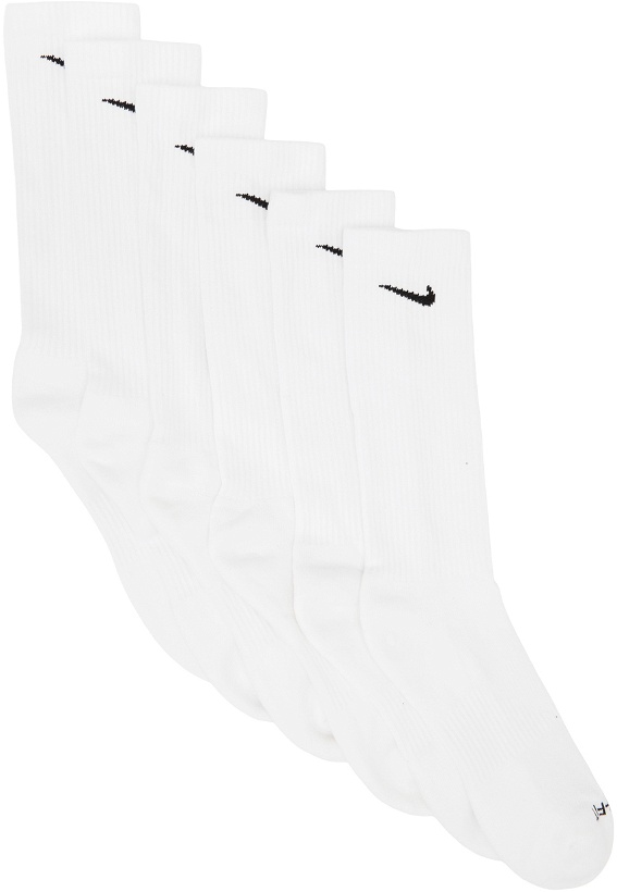 Photo: Nike Six-Pack White Everyday Plus Socks
