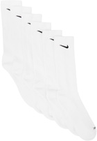 Nike Six-Pack White Everyday Plus Socks