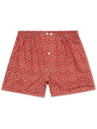 Anonymous ism - Printed Cotton Boxer Shorts - Red